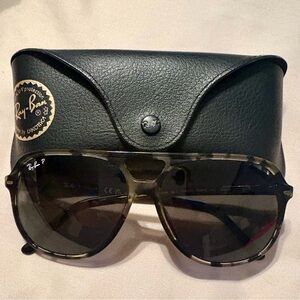 Ray-Ban Black and Gray Sunglasses with Case